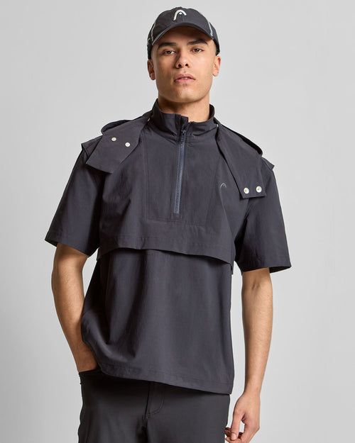 Short Sleeve Anorak Black