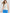 Womens Chrissie Sleeveless Zip Polo Ivory/Blue Starling