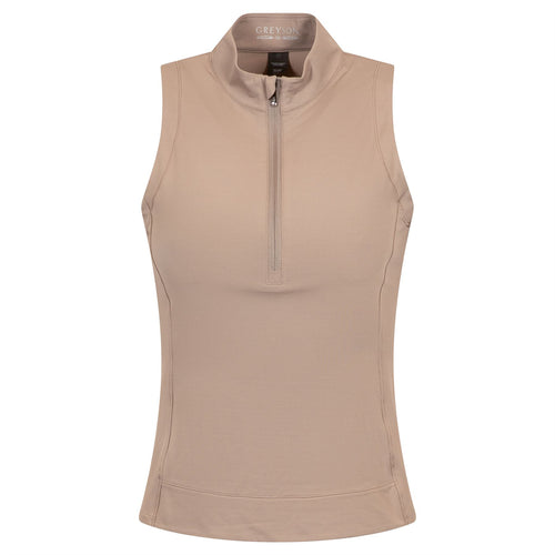 Womens SL Halley Quarter Zip Polo Clay - AW24