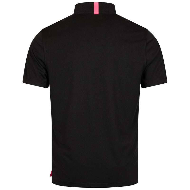 S&T Golf Logo Essential Performance Pique Polo Onyx