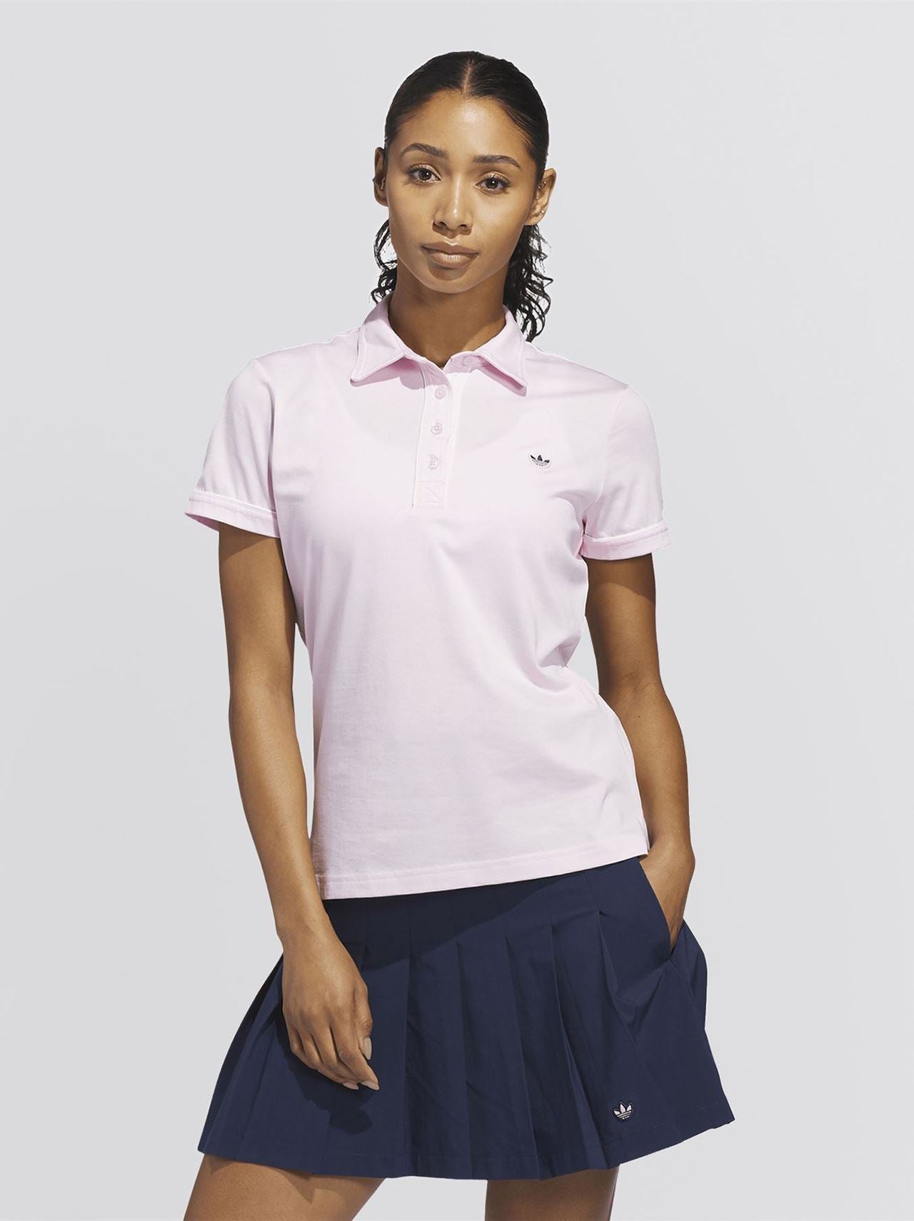 Womens Originals Solid Polo Clear Pink