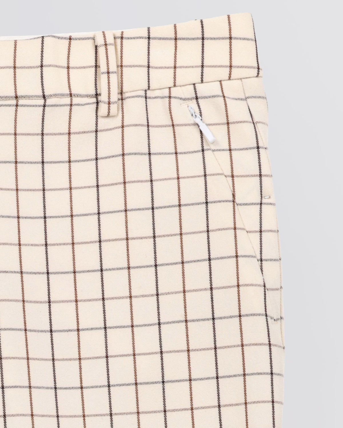 Womens Retro Check Sport Pant Cream Check
