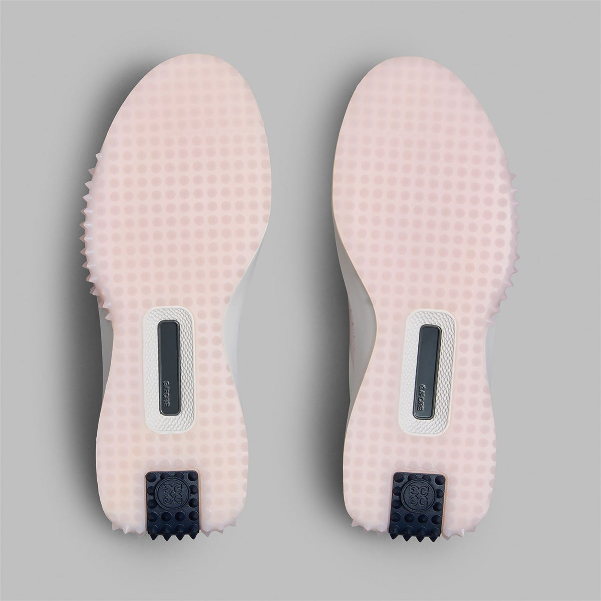 Womens G.112 Perforated Kiltie Golf Shoes Snow/Blush