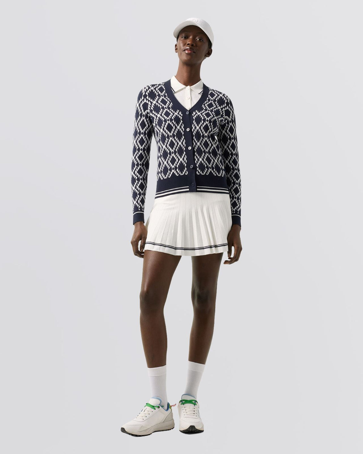 Womens Amber Knit Cardigan Navy