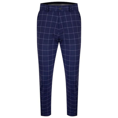 Ike Texture Tailored Fit Pant Atlanta Blue/White - AW23