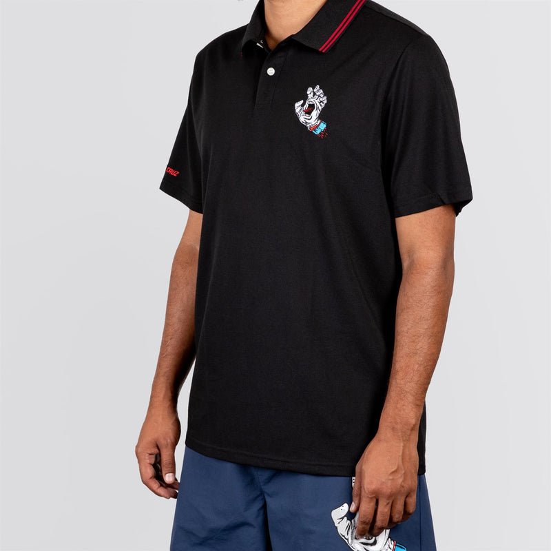 x Santa Cruz Fairway Polo Black