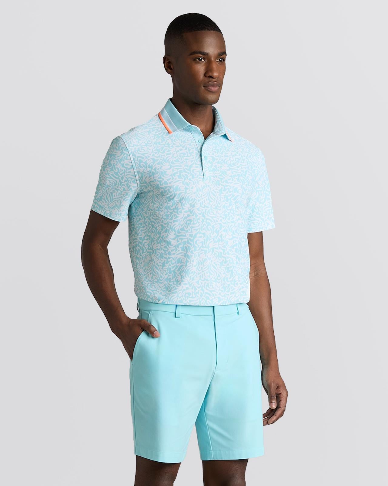 Scribble Tech Jersey Polo Cenote