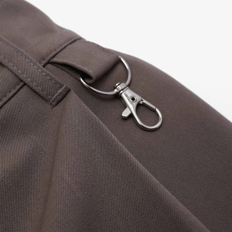 Calculus Baggy Slack Pleated Shorts Grey