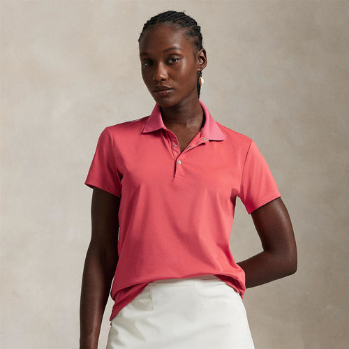Womens RLX Classic Tour Pique Polo Red Sky