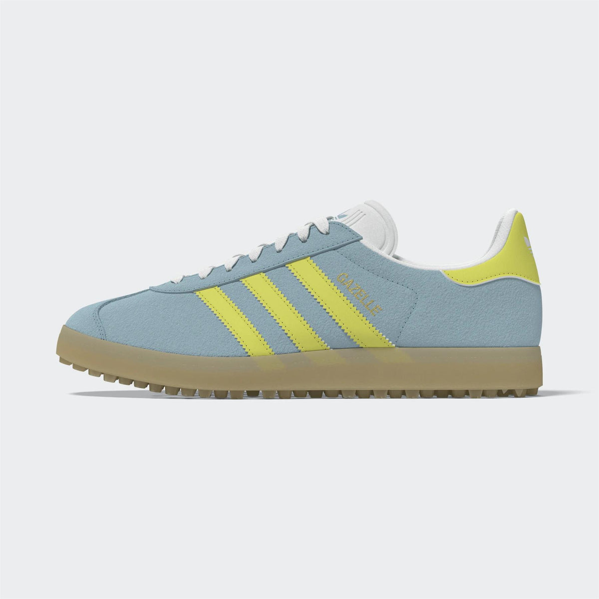 Womens Gazelle Spikeless Golf Shoes Blue/Pure Lemon/Gum4