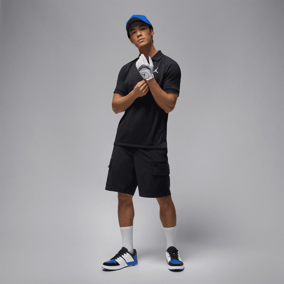 Jordan NU Retro 1 Golf Shoes Black/Sport Royal/White