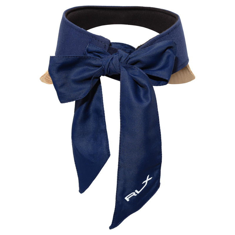 Womens Twilly Tie Visor With Box French Navy