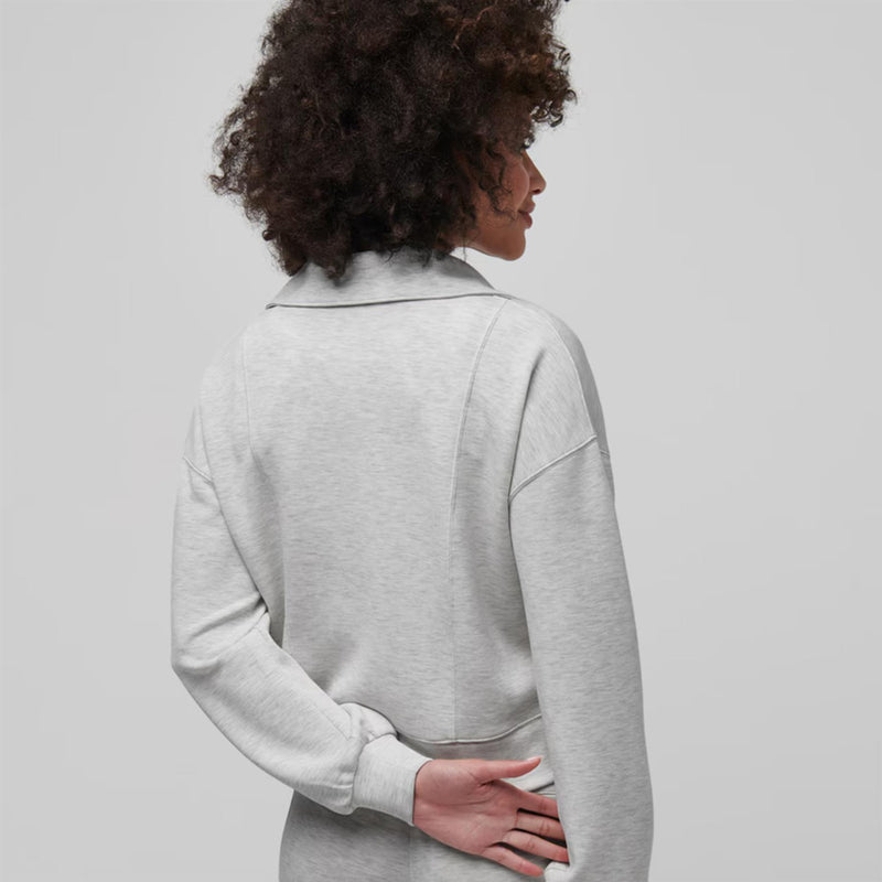 Womens Skyloft Soft Half Zip Mid Layer Heather Light Grey