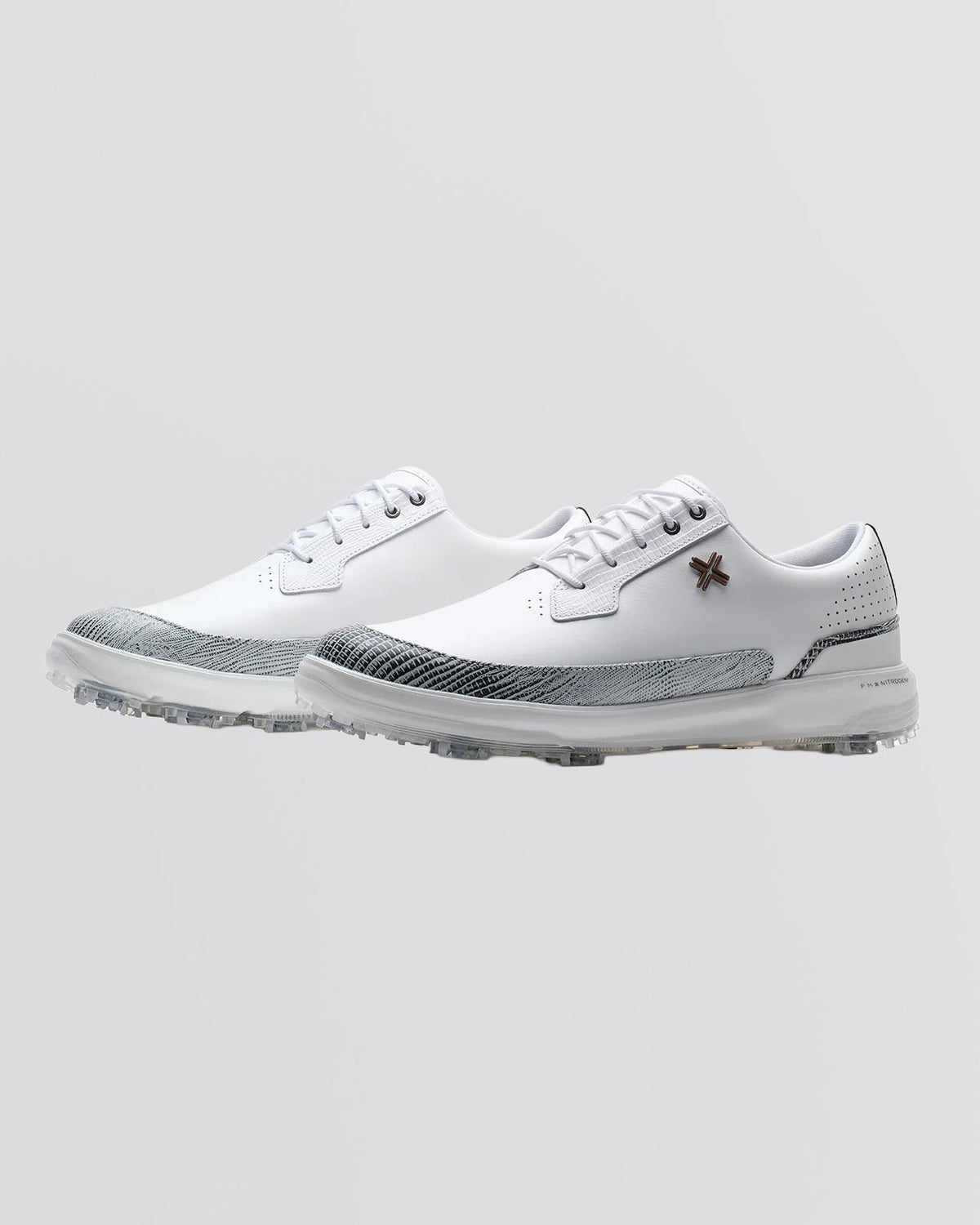 Moving Day SC RS Spiked Golf Shoes White/Black/Snake