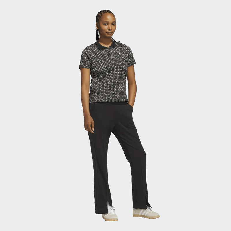 Womens Originals All Over Trefoil Polo Black/Chalk White