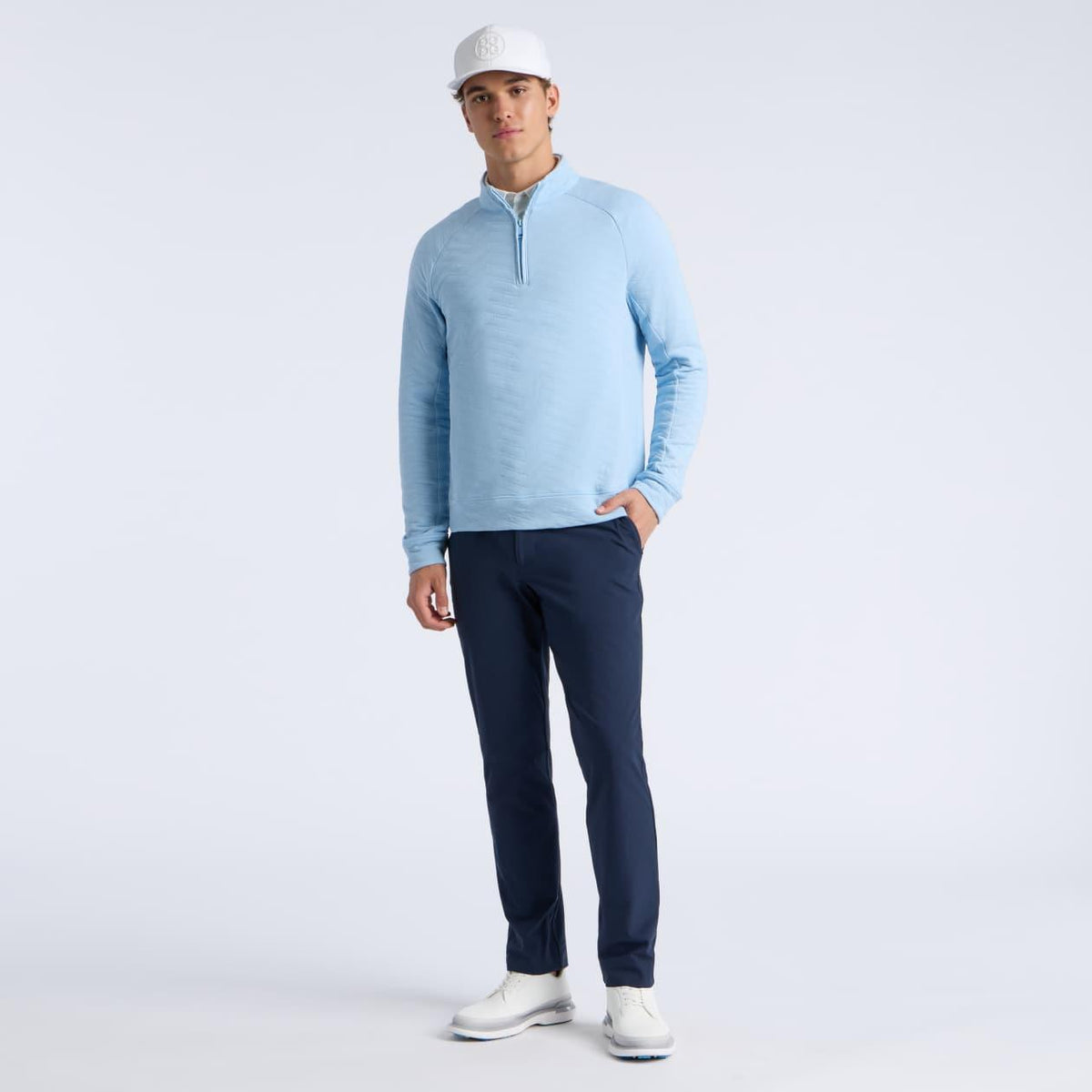Dunes Cotton Quilted Quarter Zip Baja