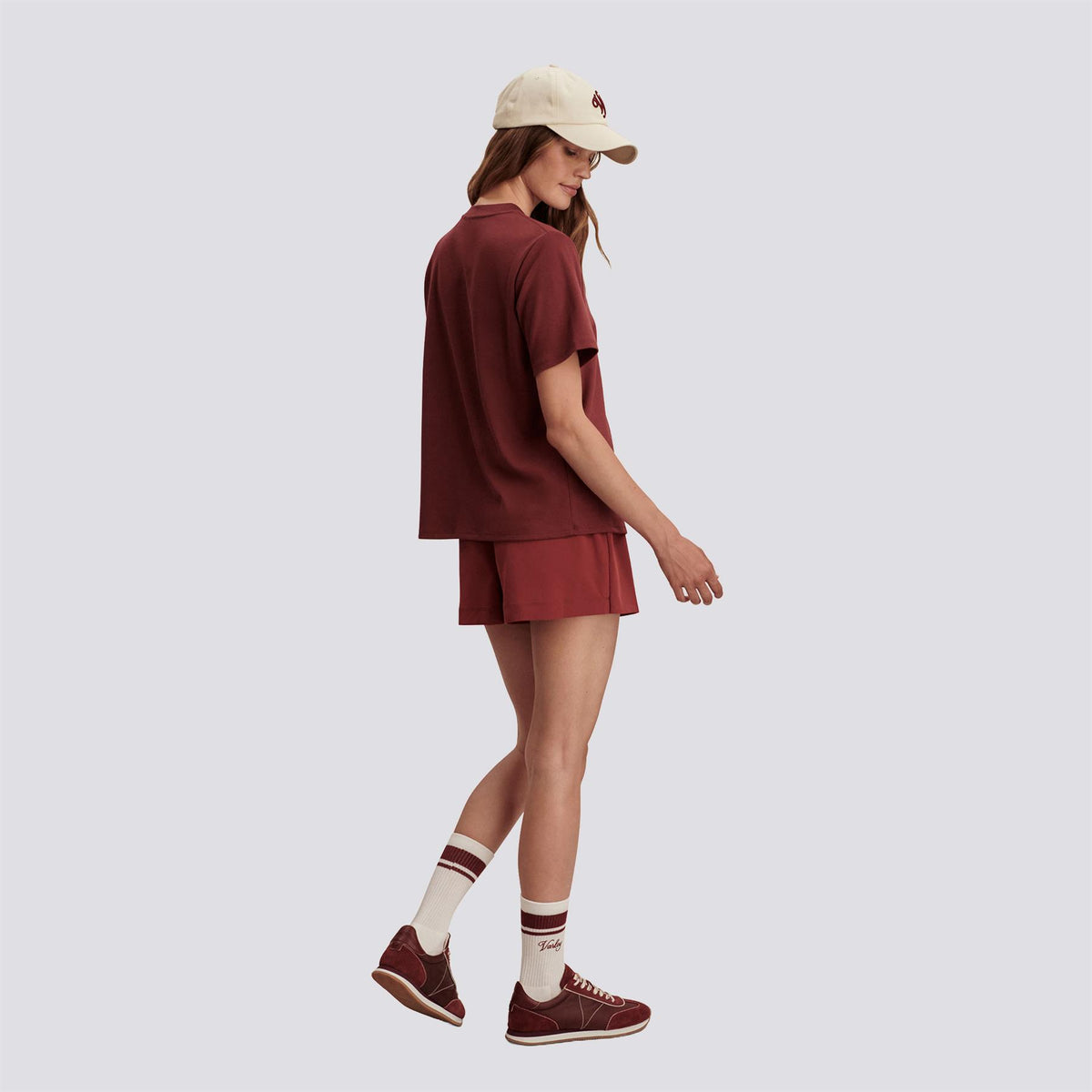 Womens Stevie Branded Tee Port Marl