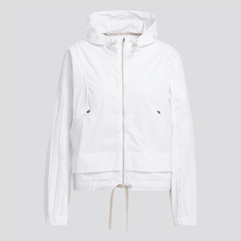 Womens Beyond The Course Full Zip Hoodie White