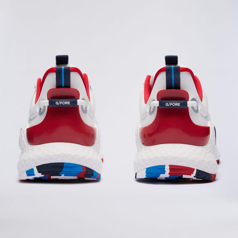 MG4+ O2 Perforated Golf Shoes Snow/Classic Red