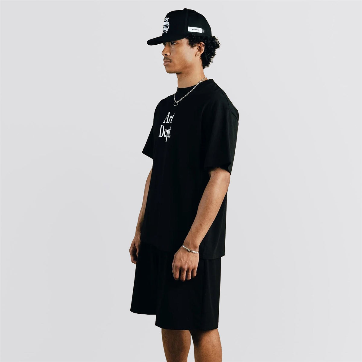 Calculus Baggy Slack Pleated Shorts Black