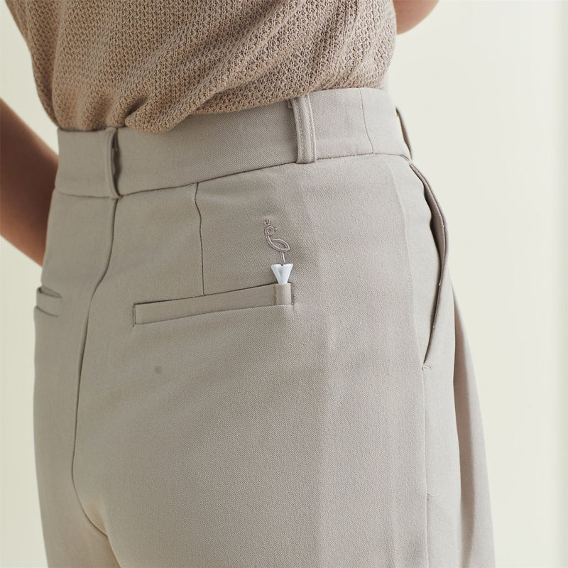 Womens Trouser Shorts Cobblestone