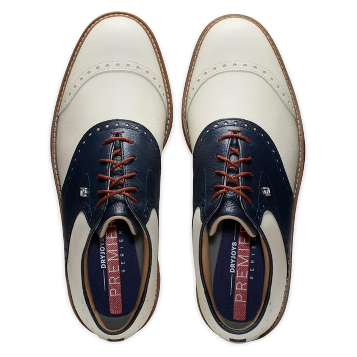 Premiere Wilcox Golf Shoes Cream/Navy
