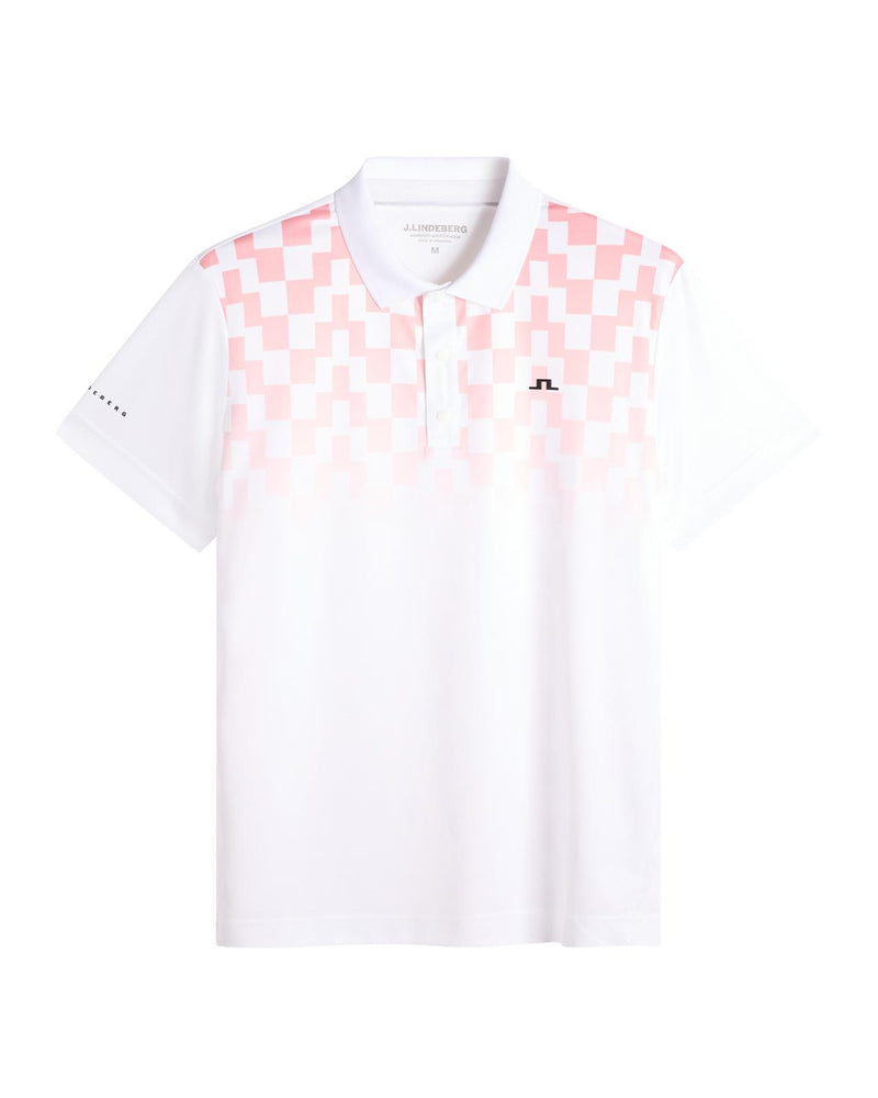 Finn Print Polo Finn Fade White Pink