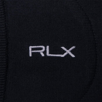 Performance Cotton-Blend Sweater Vest Polo Black