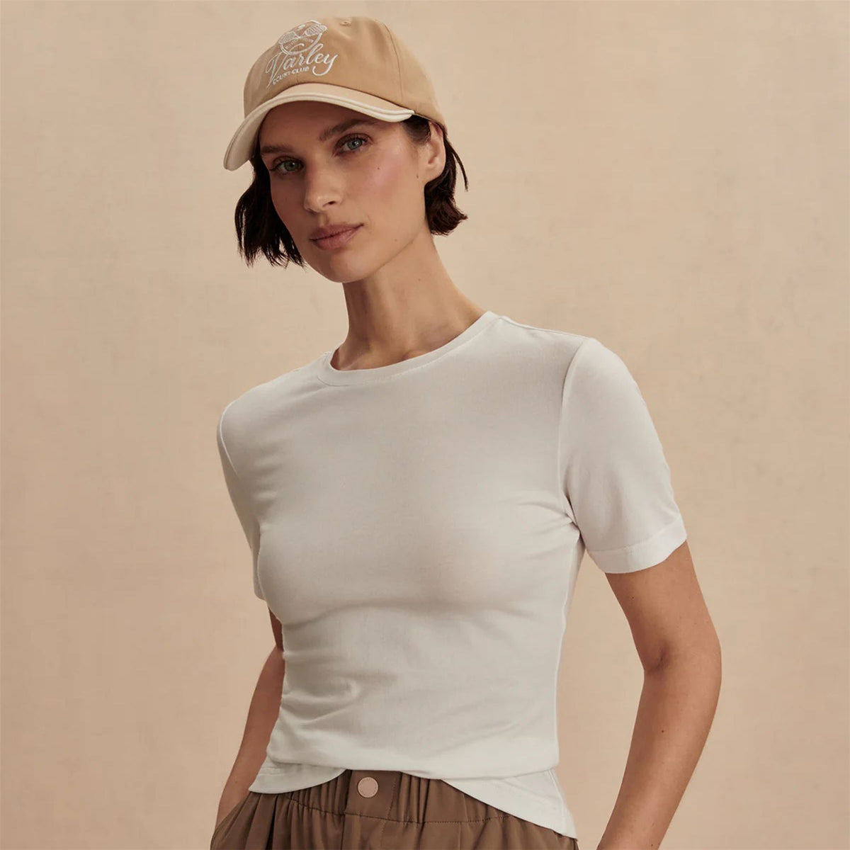 Womens Regina Fitted Tee White