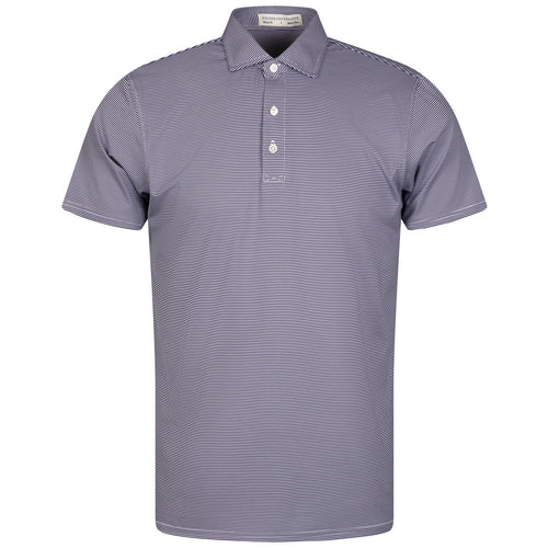 The Perkins Knit Polo Navy/White - SS24