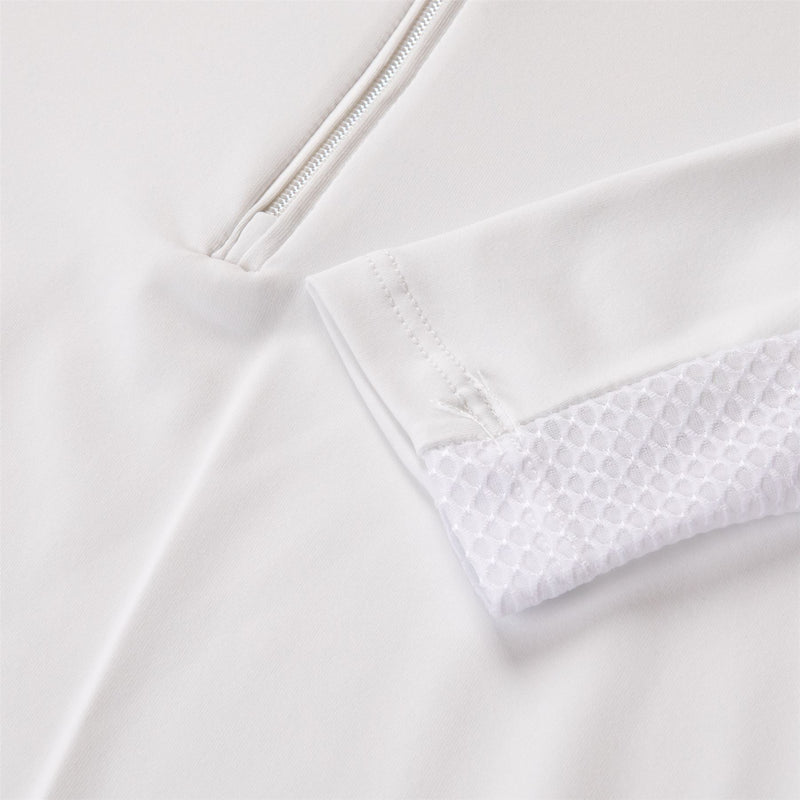 Womens Sunshine Sport Half Zip Mid Layer White