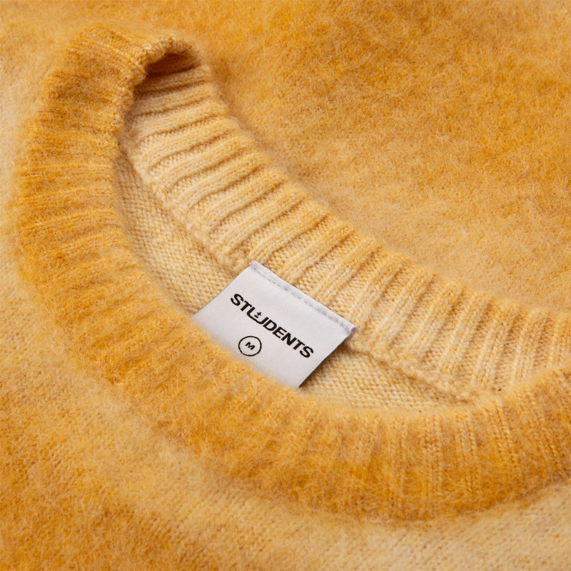 Davies Mohair Crewneck Sweater Gold