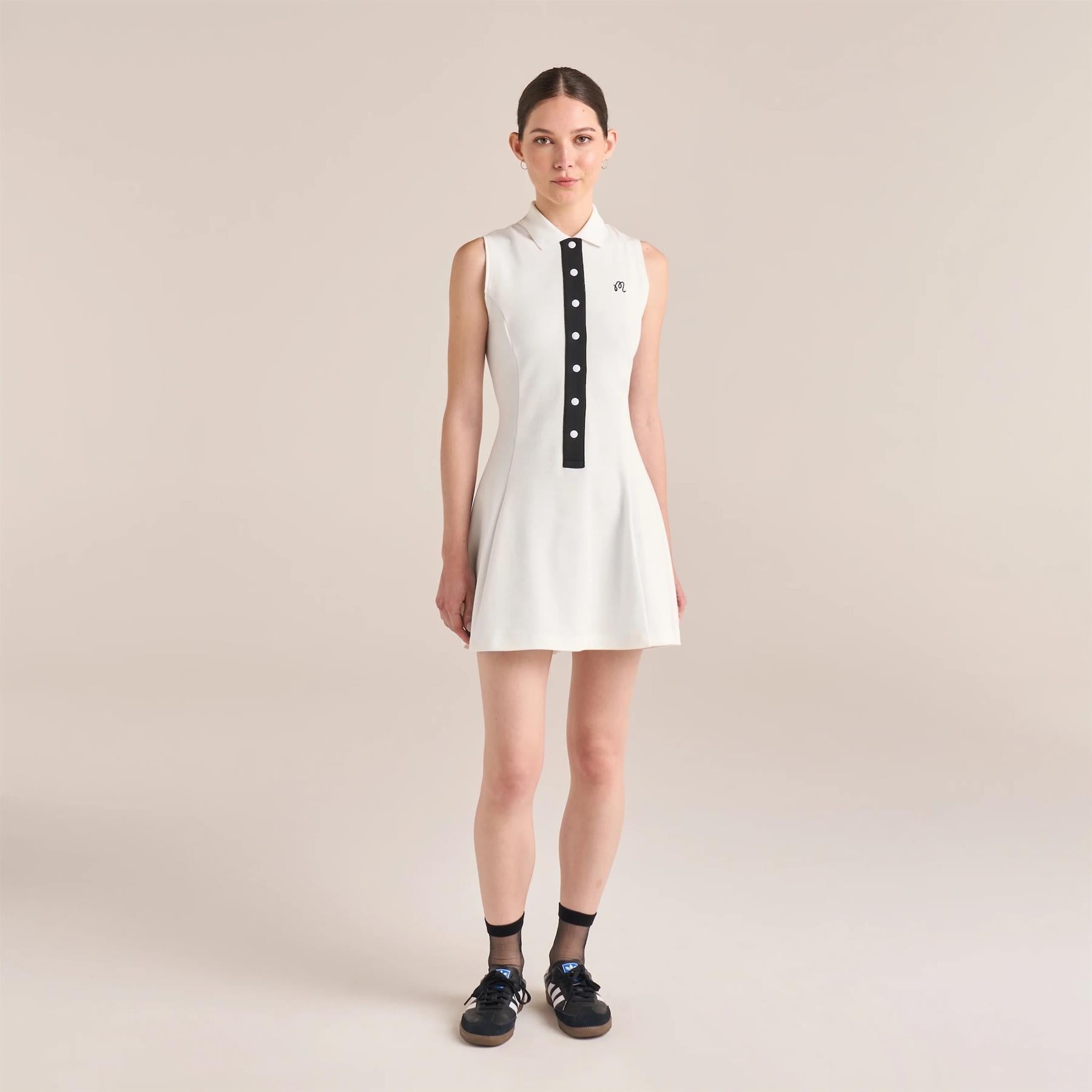 【MALBON】 Ice Touch Sleeveless Dress ■WOMAN /追跡付 Malbon Golf Grace Dress Snow White | TRENDYGOLFUSA.COM