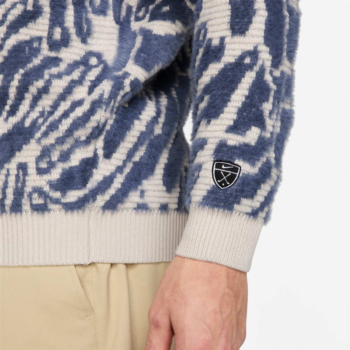 Fairway Fresh Camo Cardigan Loose Fit Lt. Orewood Brn