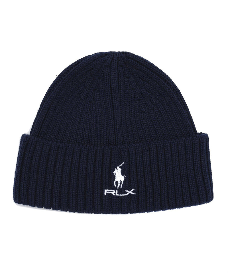 RLX Stacked Logo Merino Beanie Refined Navy
