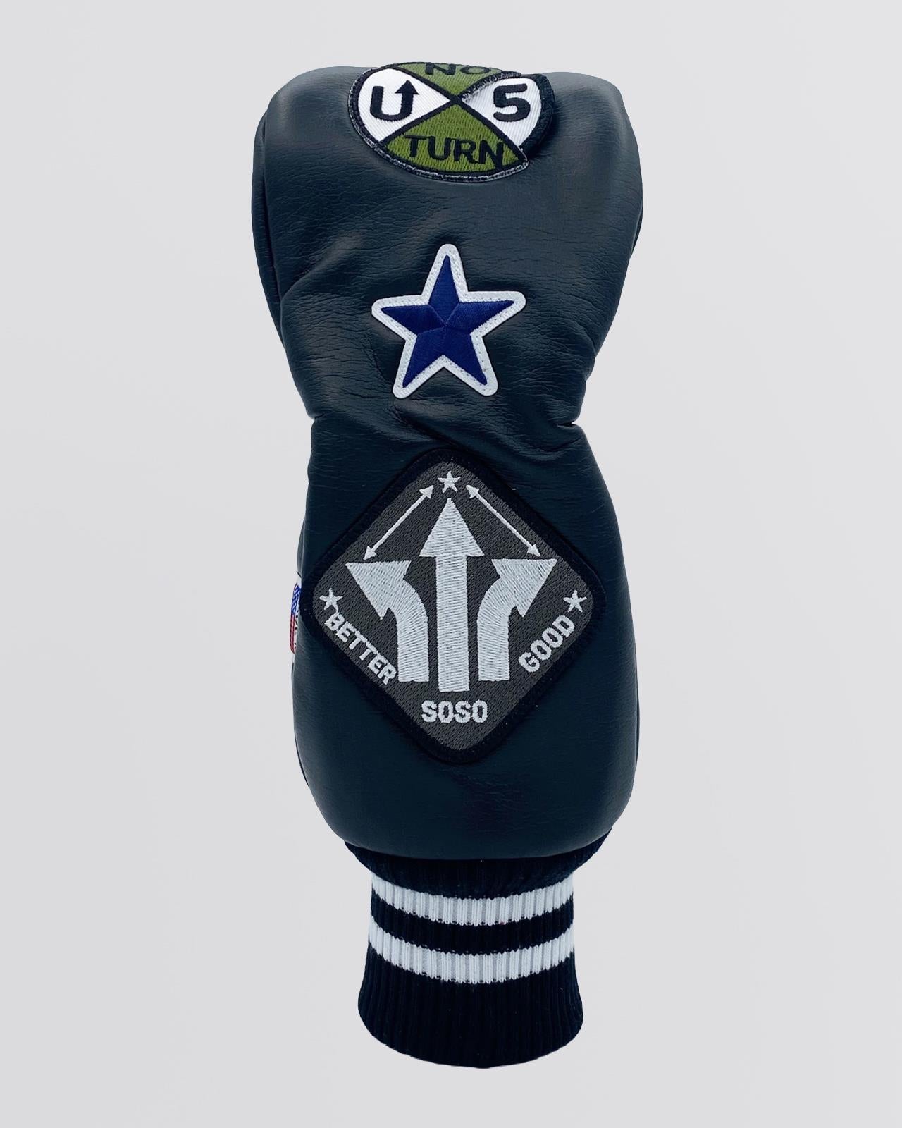 The Point Fairway Headcover Huntington Black