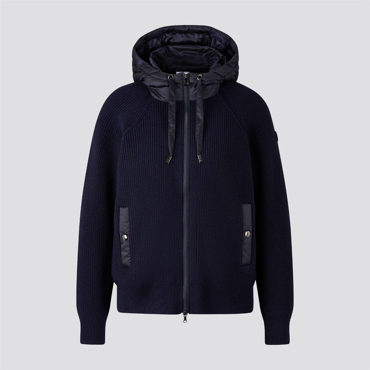 Womens Pamy Hybrid Knit Jacket Navy