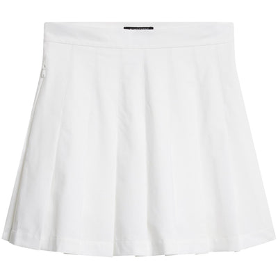 Womens Fay Pleated Skirt White - W23