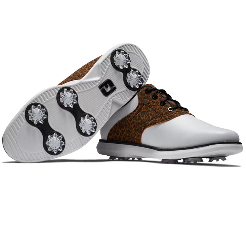 Womens Traditions Spikeless Golf Shoes White/Black/Multi