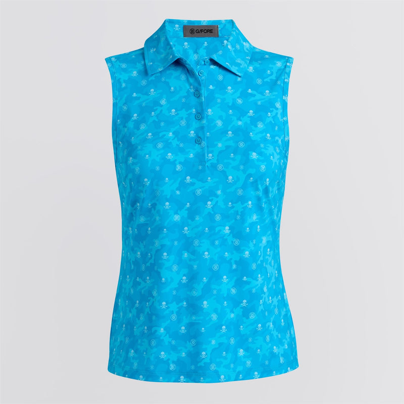 Womens Icon Camo Silky Tech Nylon SL Polo Venetian