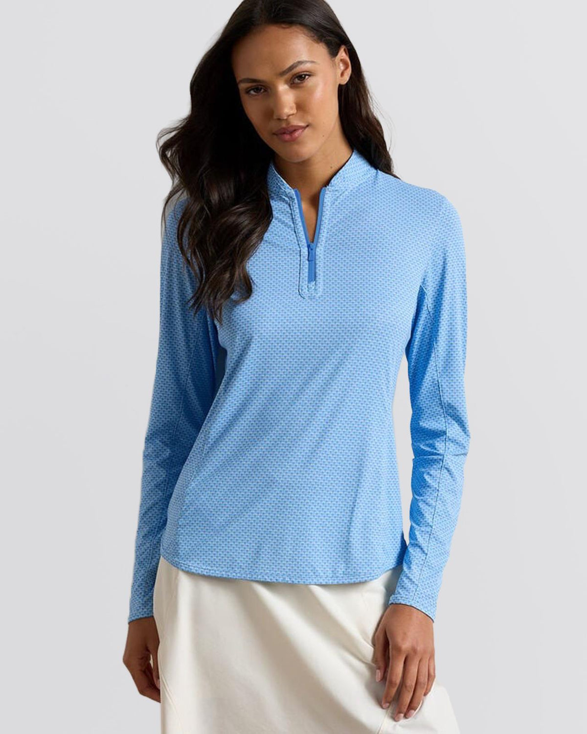 Womens Shadebreak Maritime Valley Lightweight Sunshirt Blue Starling