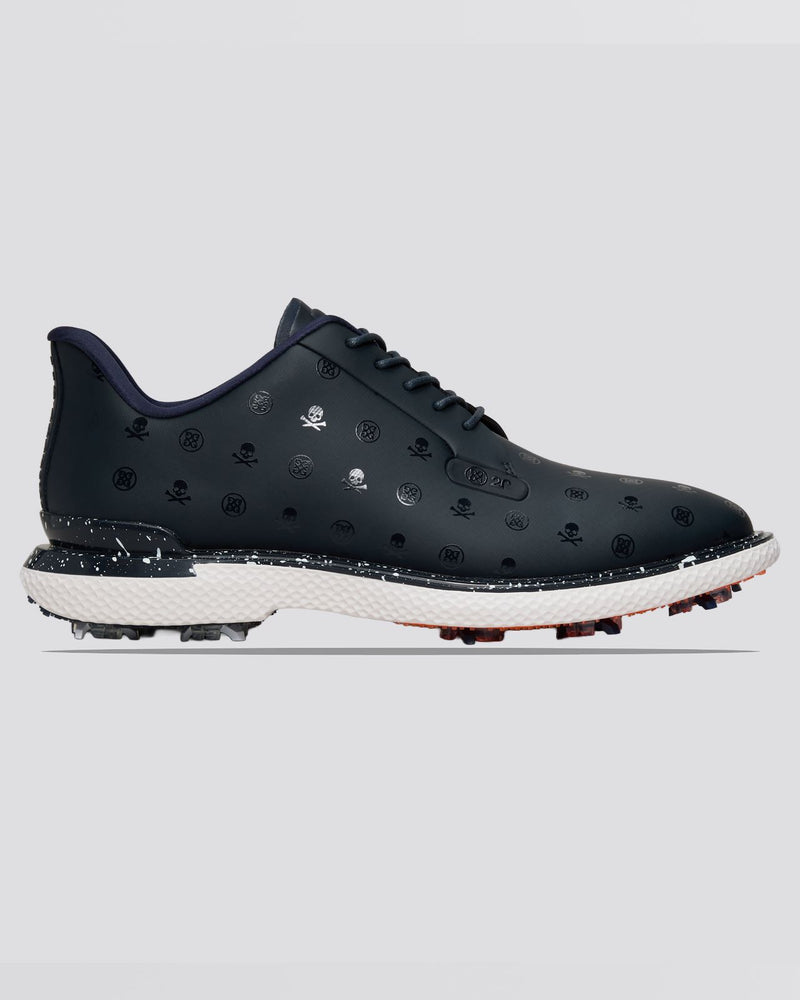 GALLIVAN2R G/LOCK Printed Skull & Tees Speckled Spiked Golf Shoes