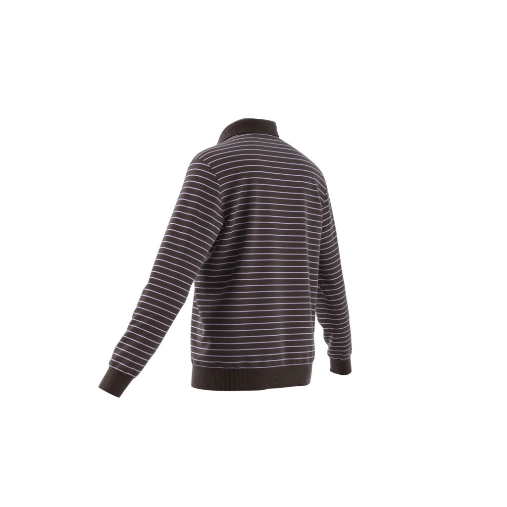 Originals Velour LS Polo Dark Brown/Bliss Lilac
