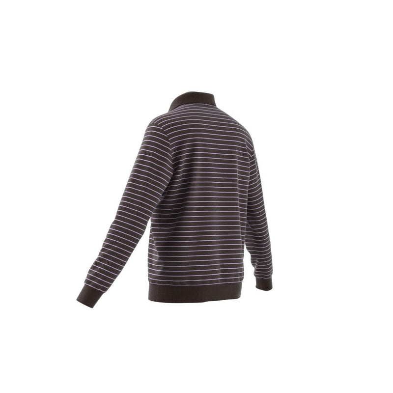 Originals Velour LS Polo Dark Brown/Bliss Lilac