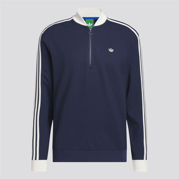 adidas Golf Originals Originals 3-Stripe Quarter Zip Night Indigo