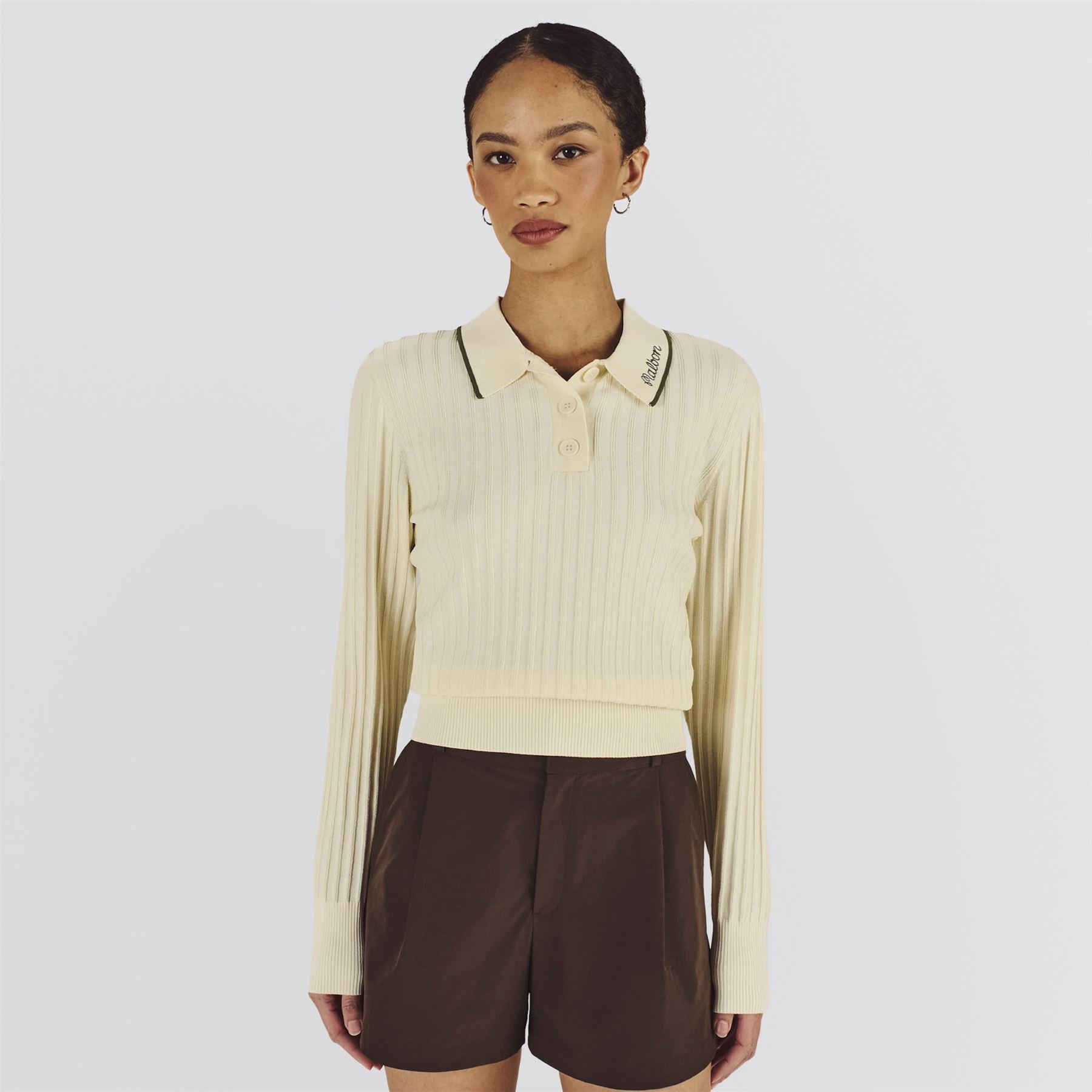 Womens Selma LS Polo Light Yellow