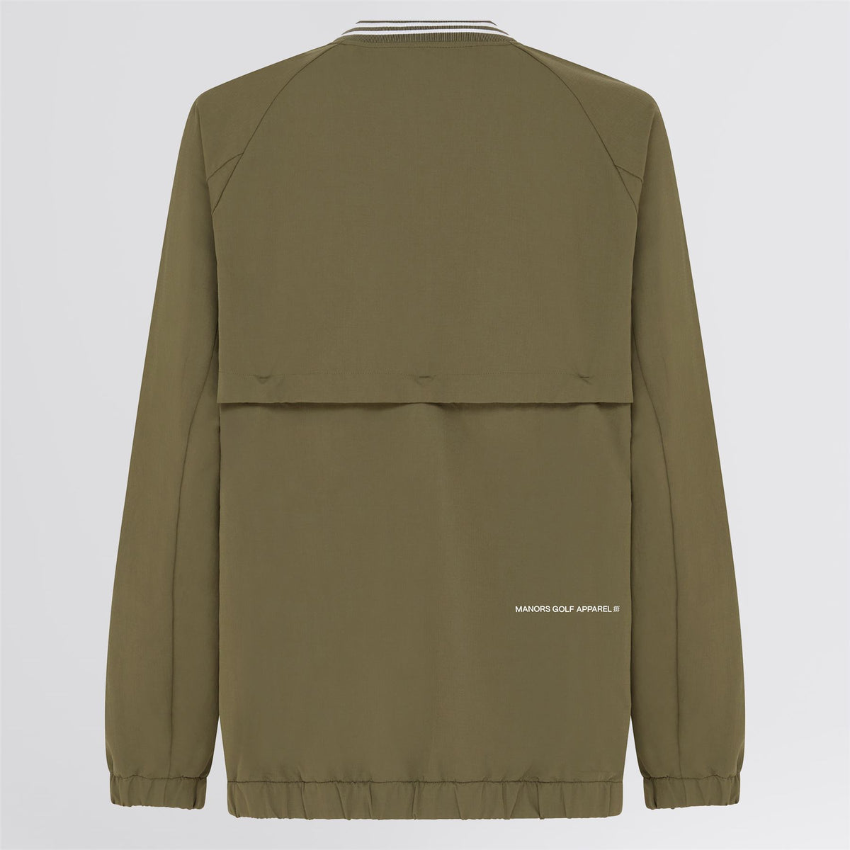 V-Neck Pullover Windbreaker Dark Olive