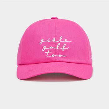 【HI FI FNK】Grace Pink Cap F&P Kids Girls Baseball Cap - Pink Kitty Face, Metal Rings