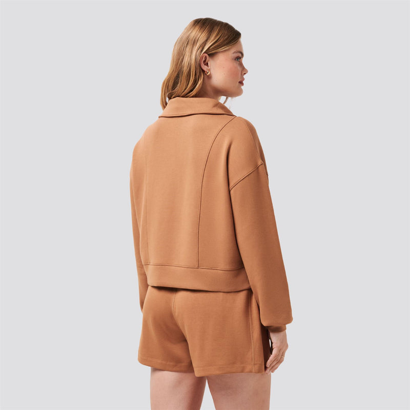 Womens Skyloft Soft 1/2 Zip Chestnut