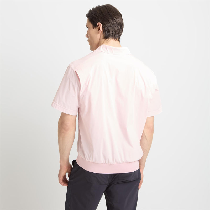 Adrien Woven Polo Shirt Fab Pale Pink